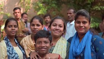 Group of people smiling in Kolkata India