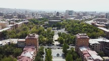 Aerial view of the Yerevan	
