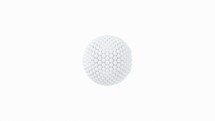 Creative balls absorb other balls with white background, 3d rendering.
