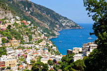 Positano is a small picturesque town on the famous Amalfi Coast in Campania, Italy.