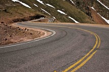 curvy mountain highway 