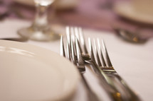 formal place setting 