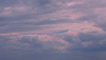 colorful clouds move in the blue sky weather time lapse