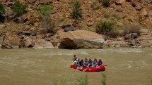 People on a rafting trip down the Colorado River
