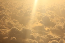 sunbeam in the clouds 
