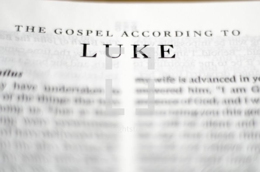 Title of the book of Luke up close