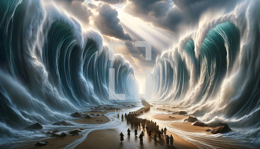 Moses parted the sea 