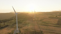 Wind Energy Farm on Tranquil Fields
