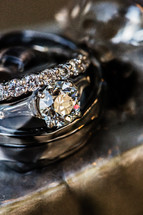 Wedding rings diamond solitaire 