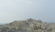 jagged rock peak 