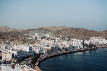 Scenic view from the Muttrah Fort in Muscat, Oman