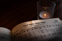 Silent Night in a hymnal 