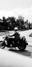 man on a motorcycle 