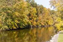 river in fall 
