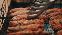 Barbecue Grilling Shish Kebab.