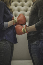 boxing couple 