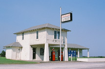 old gas station along route 66 