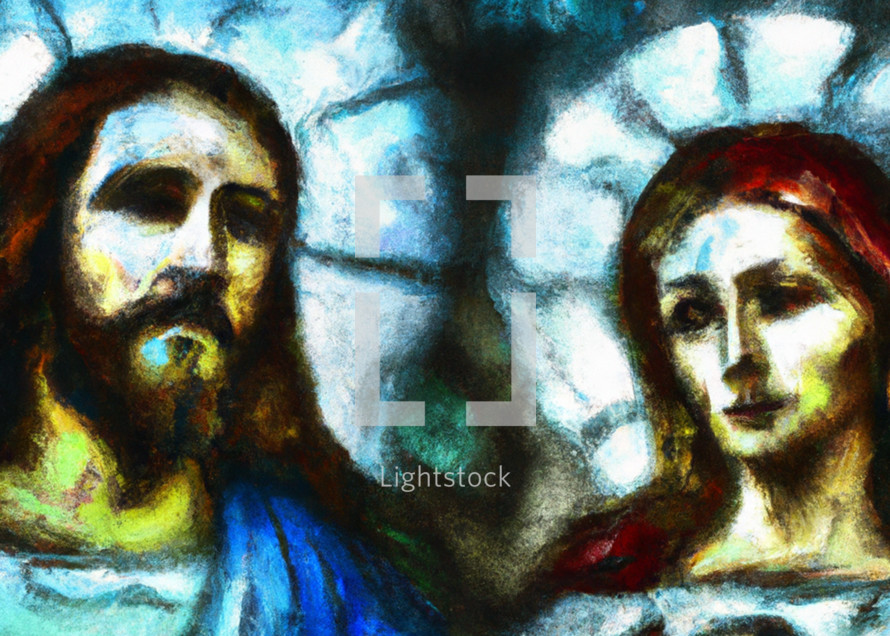 Jesus and Mary venerated