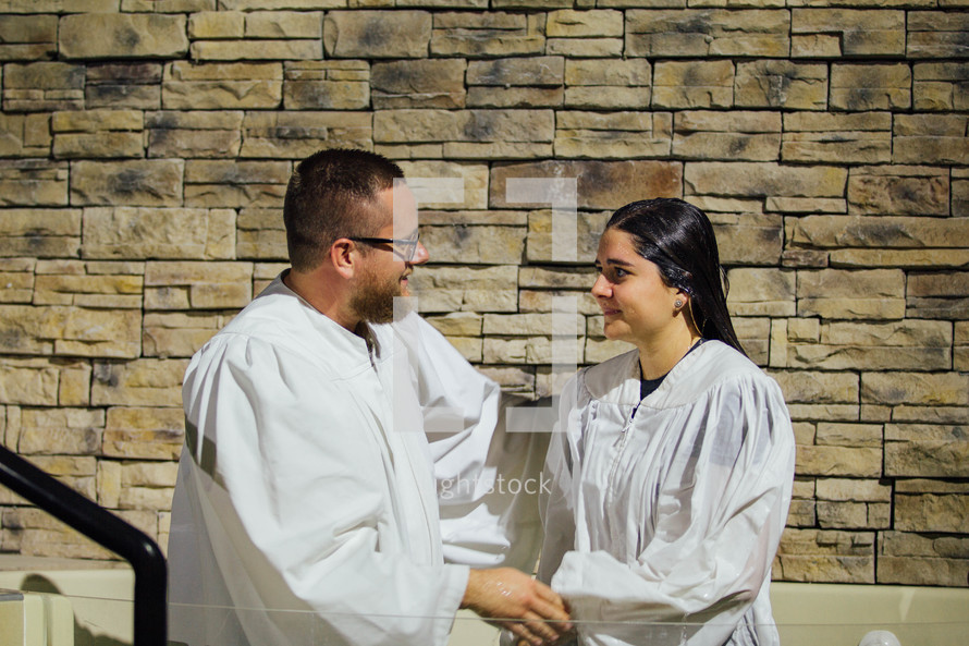 blessings during a baptism 