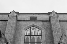 exterior window of a church 