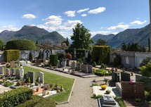 a cemetery in Italy 