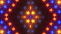 Colorful LED stars neon LED  Lights VJ Loop animated background 4k visuals	