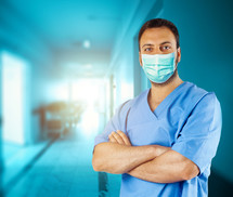 A healthcare worker in a hospital 