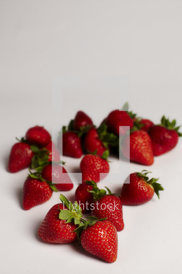 A bunch of strawberries