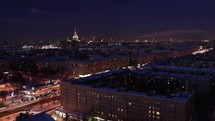 Night city time lapse