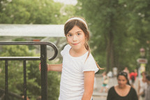 a little girl in Paris 