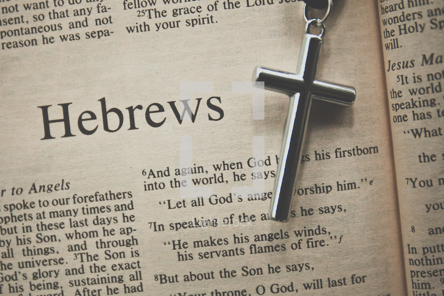 Hebrews and a cross necklace 