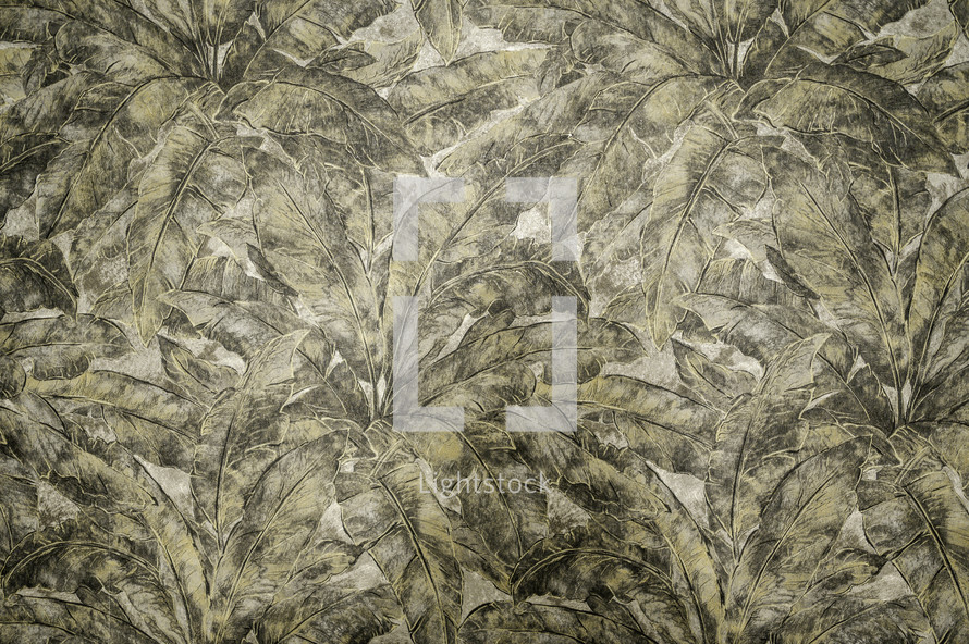 Wallpaper with leaves 
