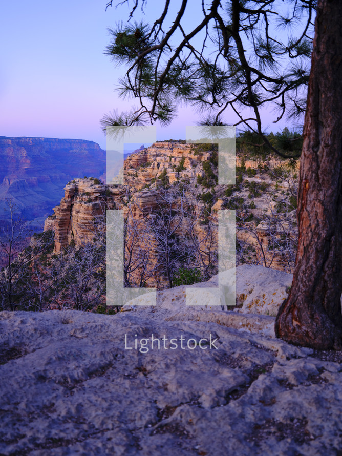 Grand Canyon at sunset.