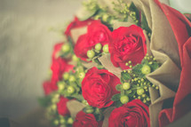 bouquet of red roses 