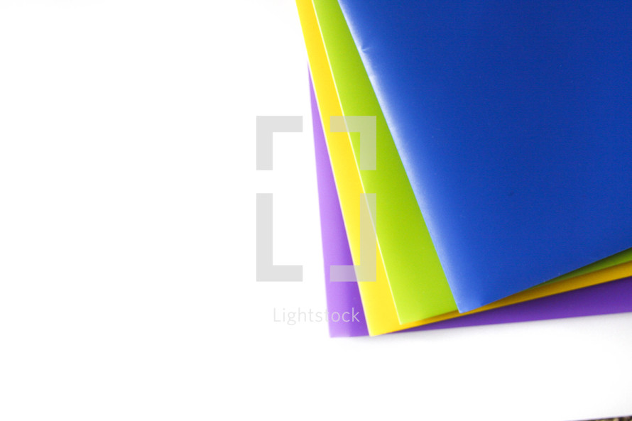 colorful file folders 