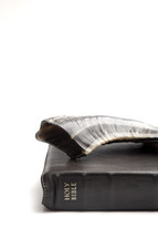 The Shofar on a Bible 