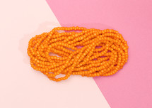 orange beads 