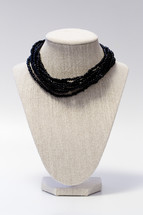 black beaded necklace 