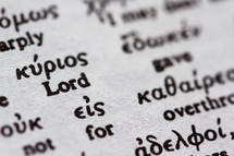 Greek to English Bible text.
