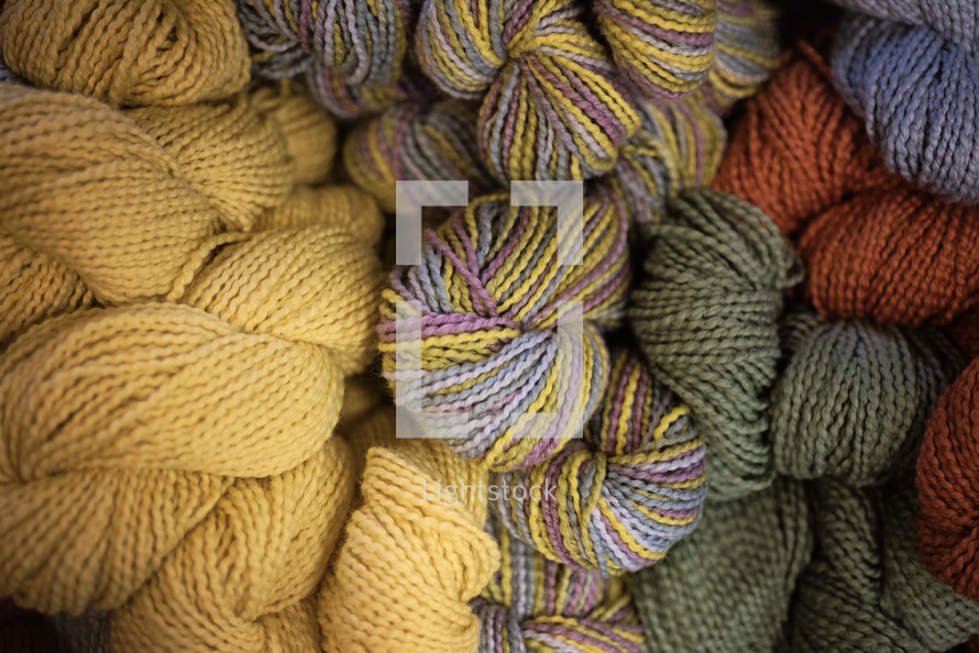 colorful yarn 