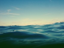 surface of ocean water 
