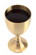 wine chalice on a white background 