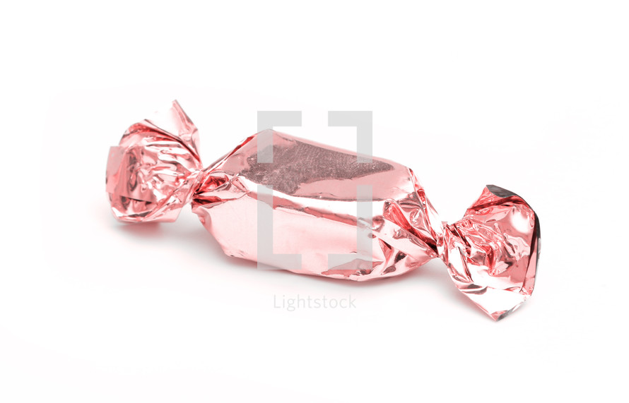 pink foil wrapped candies 