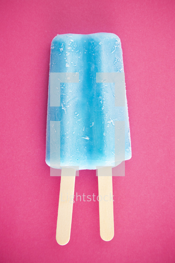 blue popsicle 