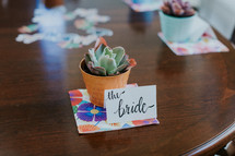 bridal shower place cards 
