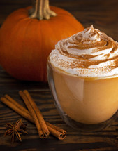 pumpkin spiced latte 