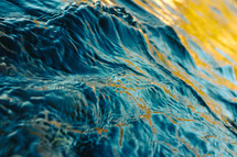 closeup of water surface 