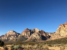 desert mountains at Red Rock Canyon 