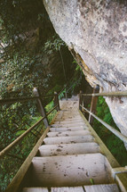 Stairway through the mountains.