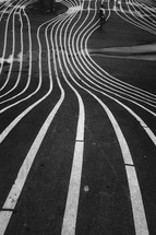 lines on a track 